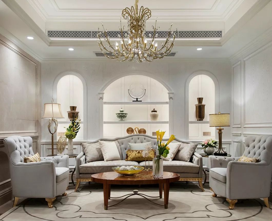 简欧风格别墅装修设计效果图-天湖郦都别墅450平米-别墅会客室装修设计 简欧风格别墅装修设计效果图-天湖郦都别墅450平米-别墅会客室装修设计