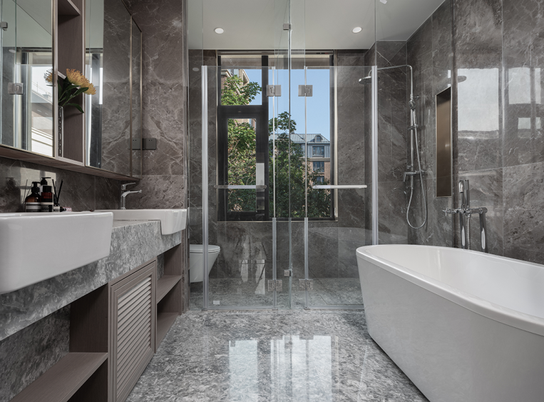 新中式风格别墅室内设计家装案例-卫生间