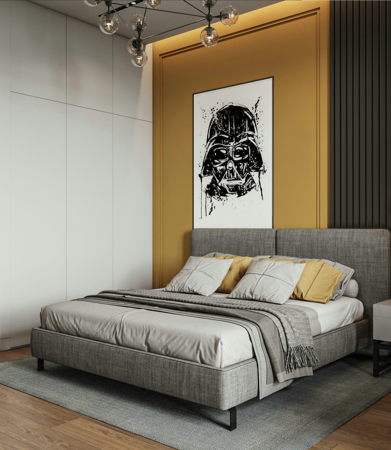 装修案例北欧风格室内装修效果图-卧室 装修案例北欧风格室内装修效果图-卧室