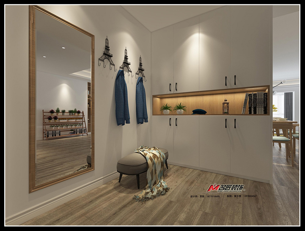 保利壹号公馆大平层180平米北欧风格装修案例-玄关 保利壹号公馆大平层180平米北欧风格装修案例-玄关