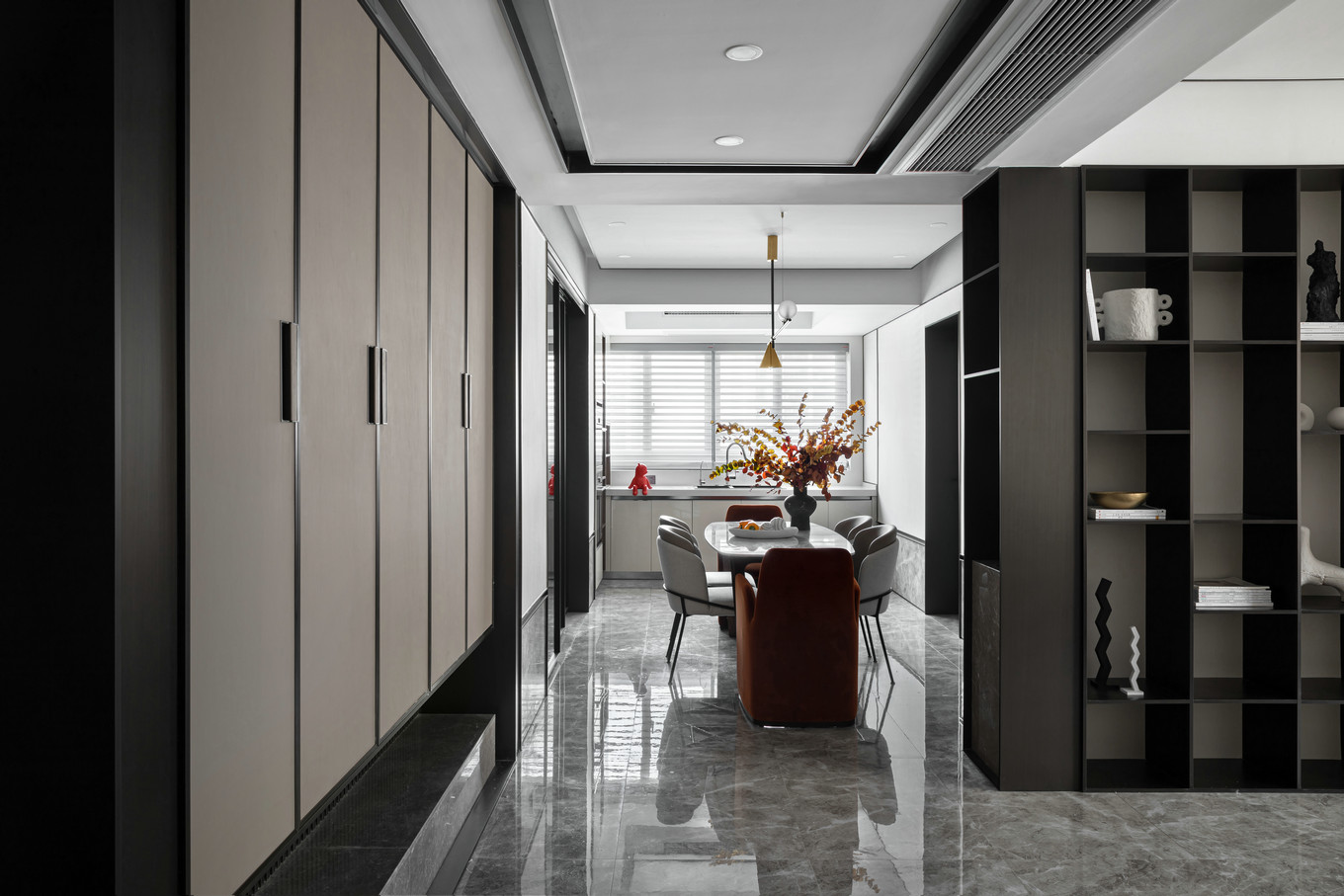 装修案例现代简约风格室内装修效果图-餐厅 装修案例现代简约风格室内装修效果图-餐厅