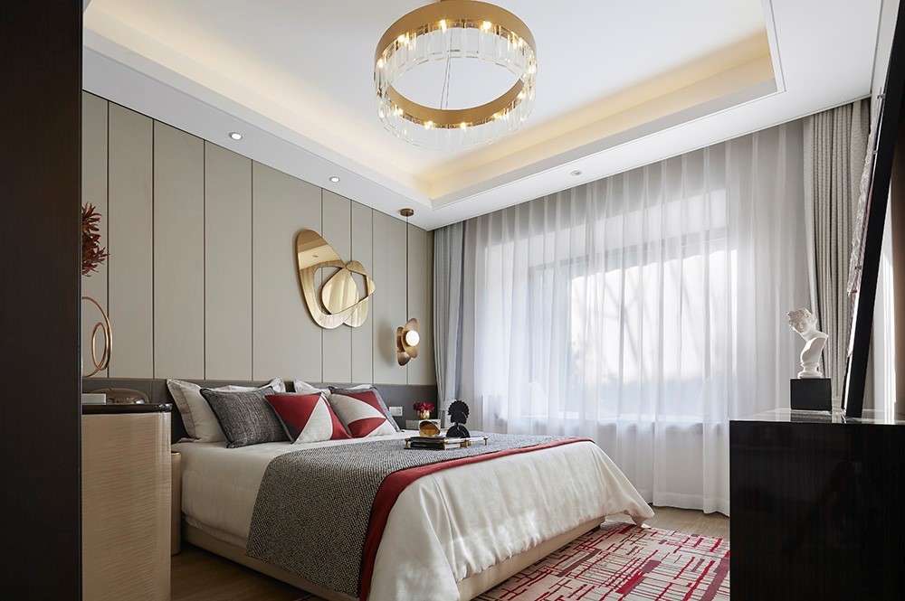 时尚轻奢风格室内家装案例效果图-卧室 时尚轻奢风格室内家装案例效果图-卧室