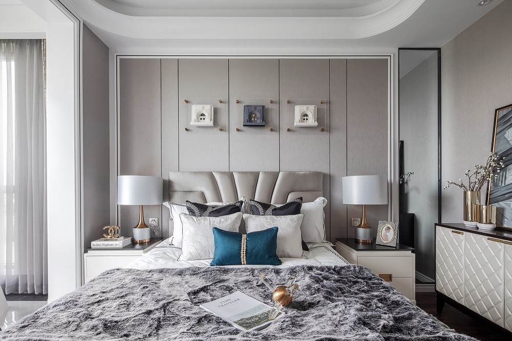 法式复古风格室内家装案例效果图-卧室 法式复古风格室内家装案例效果图-卧室