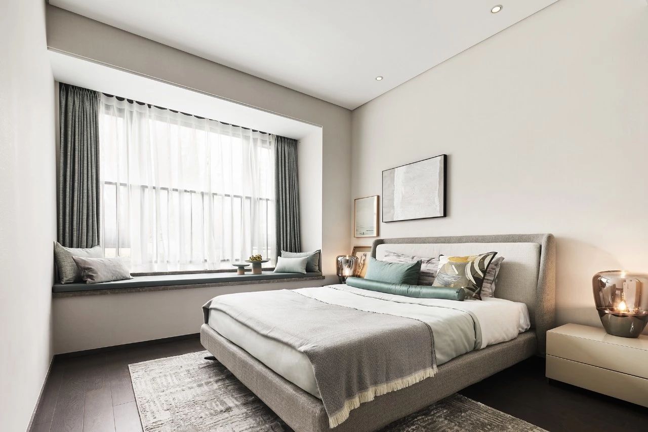 现代轻奢风格室内设计家装案例-次卧 现代轻奢风格室内设计家装案例-次卧