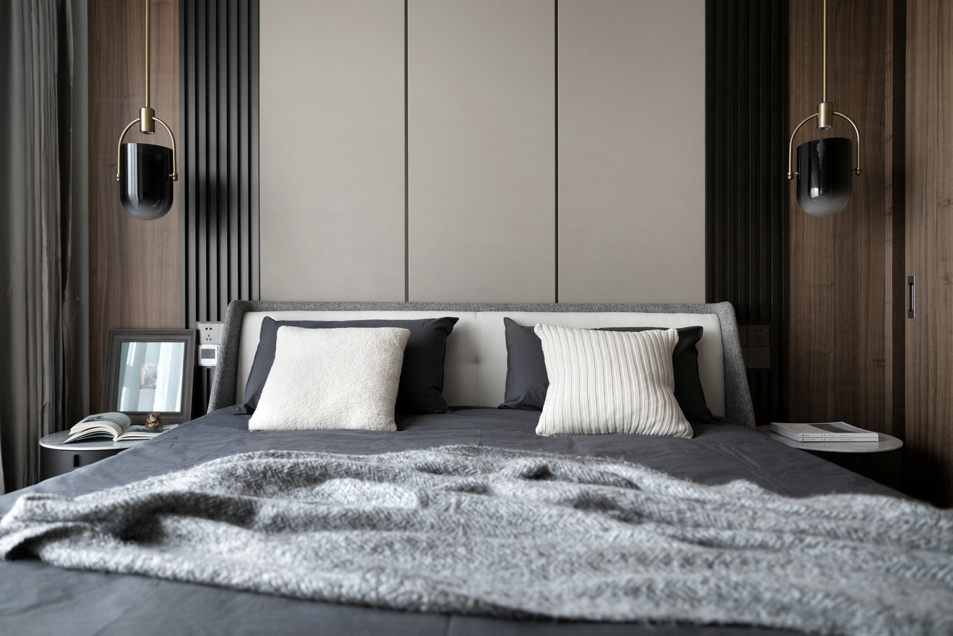 装修案例现代简约风格室内装修效果图-卧室 装修案例现代简约风格室内装修效果图-卧室